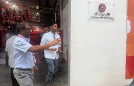Shifaz, a senior official of The Democrats exits Kunooz after the meeting held on Saturday