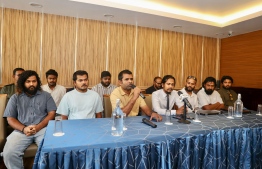 A total of 19 contractors on Thursday, August 10, claimed Fenaka Corporation owed them close to MVR 300 million in outstanding payments-- Photo: Mihaaru