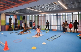 TFG has opened the first children's gym in Maldives -- Photo: Mihaaru News