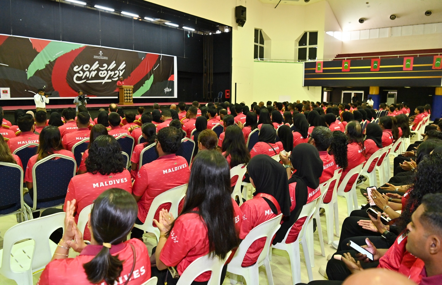 އިންޑިއަން އޯޝަން އައިލެންޑް ގޭމްސް އަށް ހާއްސަކޮށް އިއްޔެ ބޭއްވި ރަސްމިއްޔާތުގެ ތެރެއިން --- ފޮޓޯ: ރައީސް އޮފީސް