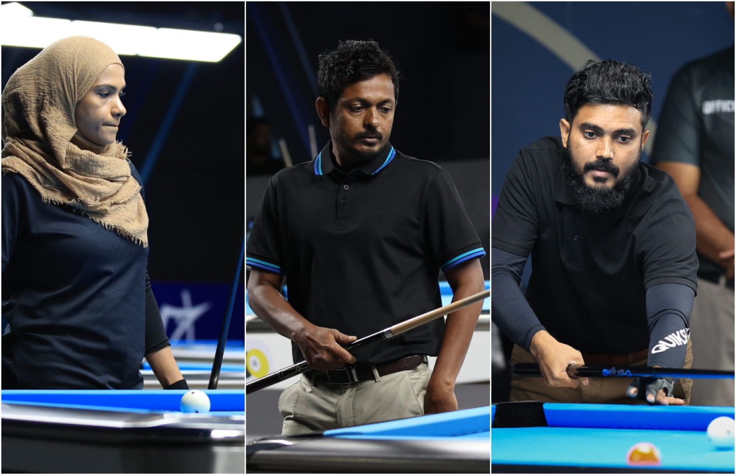 ސިންގަލްސް އިވެންޓުތަކުން ދެވަނަ ހޯދި ސަމީރު، ކުޑަ ޝަރީ އަދި ދިލް.-- ފޮޓޯ: އެމްޕީބީއޭ