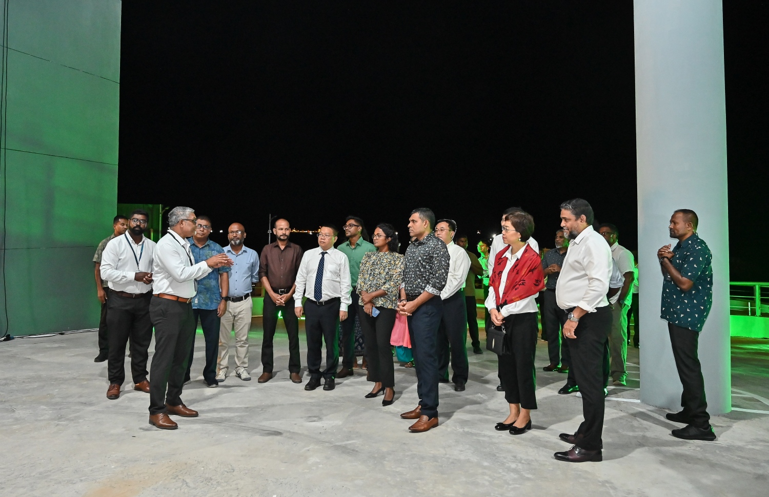 މާލޭ އިންޑަސްޓްރިއަލް ޒޯނުގައި ހެދި ވޭސްޓް ޓްރާންސްފާ ސްޓޭޝަން ހުޅުވުމުގެ ރަސްމިއްޔާތު.-- ފޮޓޯ: ފަޔާޒް މޫސާ | މިހާރު