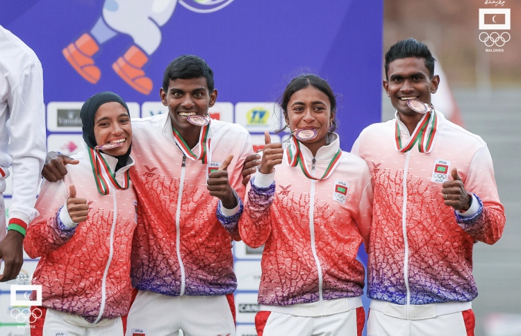 މިކްސްޑް ރިލޭއިން ރާއްޖެ އަށް ފުރަތަމަ ފަހަރަށް މެޑަލް