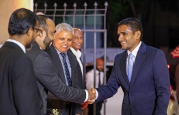 Ilyas arriving at the Sangu Presidential Debate.