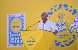 The President speaking at a campaign event: MDP says that the opposition is accusing the government of influencing the vote because they are sure of defeat.