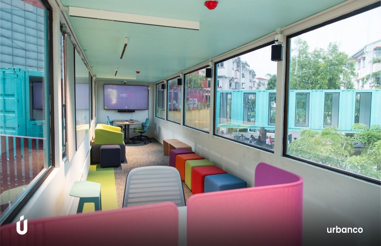 ހުޅުމާލޭގައި ހެދި ކޮންޓެއިނާ ވޯކިން ސްޕޭސް ހުޅުވައިފި