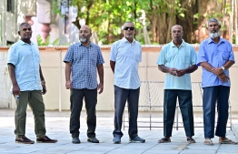 Voters at a polling station-- Photo: Fayaz Moosa | Mihaaru
