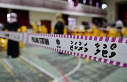 A polling station all set for voters to visit and cast their vote-- Photo: Fayaz Moosa | Mihaaru