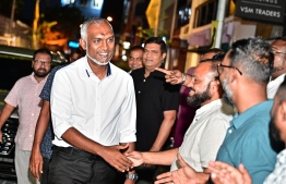 Dr. Mohamed Muizzu assured that October 1 would dawn to an independent Maldives-- Photo: Nishan Ali | Mihaaru