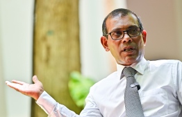 Mohamed Nasheed; the no-confidence motion against him remains a contested matter with ongoing disputes-- Photo: Mihaaru