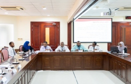 Members of the PCB at a Committee of the parliament: The PCB has instructed state owned enterprises not to start new initiatives during the transition period. Photo: Parliament
