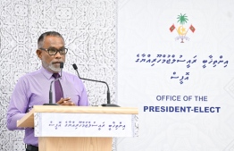 PNC leader and Director General of Transition Abdul Raheem Abdulla-- Photo: Mihaaru