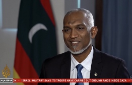 President-elect Dr. Mohamed Muizzu during his interview with Al-Jazeera--
