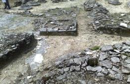 The remains of an ancient Buddhist monastery discovered in Kaafu atoll Kaashidhoo providing archeological evidence of Buddhism in the Maldives prior to it embracing Islam-- Photo: AlluringWorld