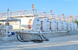 [File] The new fuel farm developed in Maafaru International Airport