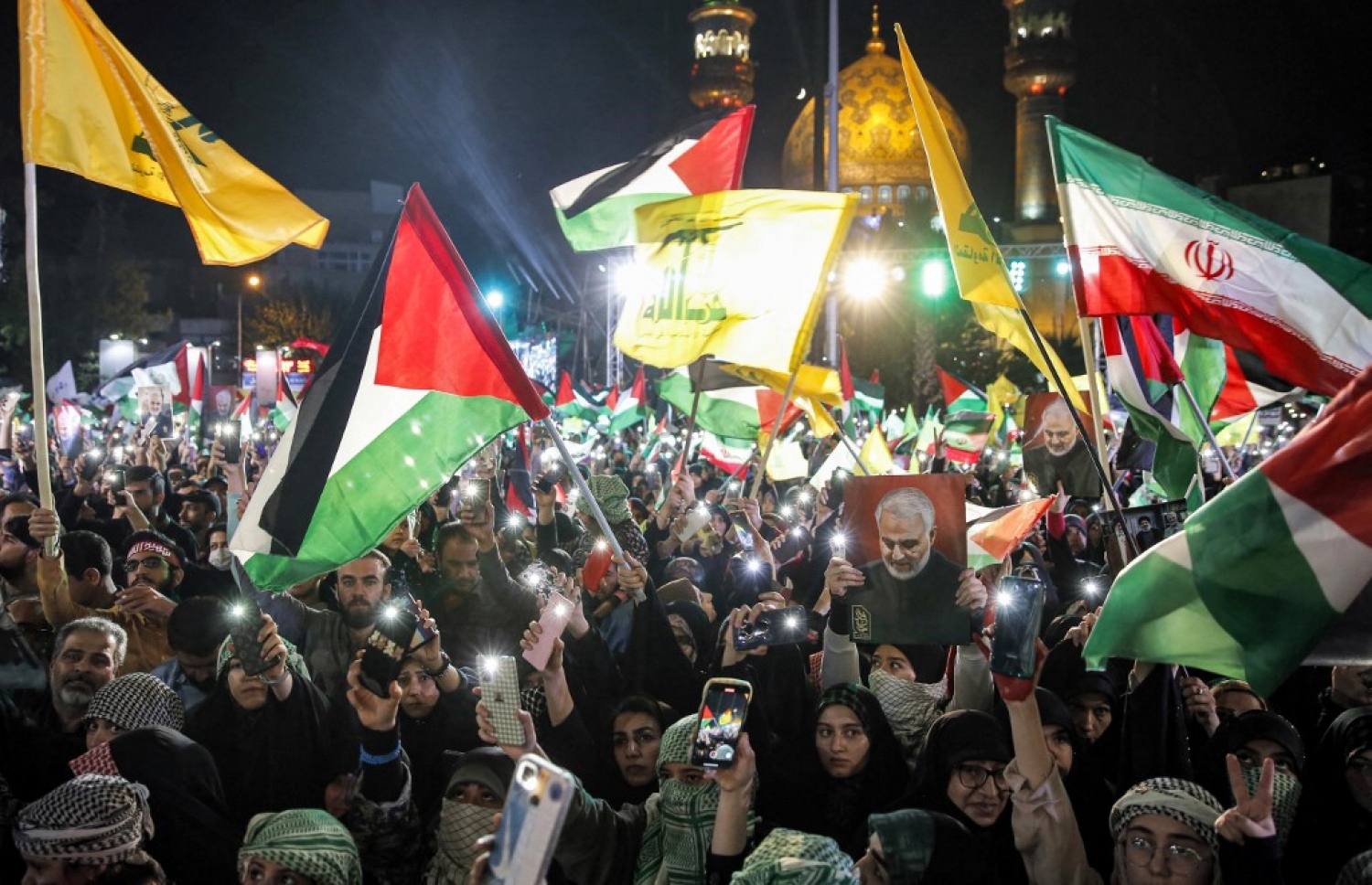 ފަލަސްތީނަށް ތާއީދުކޮށް ހިޒްބުﷲ އިން ކުރިއަށް ގެންދިތަ އެއްވުމެއްގެ ތެރެއިން --- ފޮޓޯ: އޭއެފްޕީ