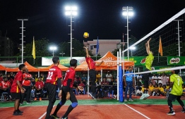 Snapshot from the Majeedhiya Vs. Huravee match -- Photo: VAM