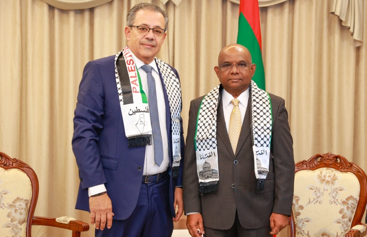 ފަލަސްތީނުގެ އޮނަރަރީ ކައުންސުލްއާ ޝާހިދު ބައްދަލުކޮށްފި