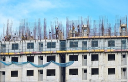 The 4,000 housing flats being constructed by the Maldivian government --
