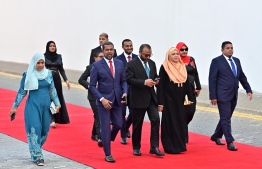 Invitees attending the presidential inauguration ceremony of Dr. Mohamed Muizzu.