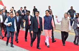 Delegates from India arrive at the Inauguration venue.-- Photo: Nishan Ali / Mihaaru