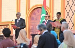 Dr. Mohamed Muizzu takes oath to become the next President of the Maldives
