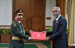 Major General Abdul Raheem appointed as Chief of Defence Force.-- Photo: President's Office