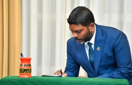 Former sports physician Abdulla Rafiu has been appointed as the new Minister of Sports, Fitness and Recreation under President Dr. Mohamed Muizzu's administration-- Photo: President's Office