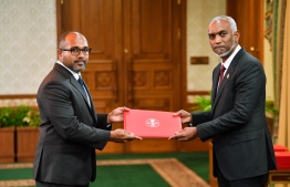 Ali Ihusan was appointed as the new Minister of Homeland Security and Technology-- Photo: President's Office