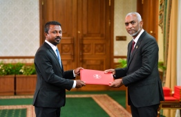 Ahmed Usham was appointed as the new Attorney General of the new administration led by President Dr. Mohamed Muizzu; prior to his ministerial appointment, Usham was the Vilimalé MP at the parliament-- Photo: President's Office