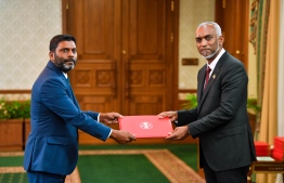 Former sports physician Abdulla Rafiu was appointed as the new Minister of Sports, Fitness and Recreation-- Photo: President's Office