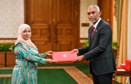 President Dr. Mohamed Muizzu appointed Dr. Aishath Rameela as the new Minister of Agriculture and Animal Welfare-- Photo: President's Office