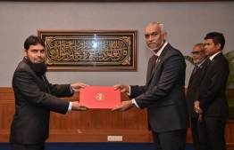 Dr Ali Zahir is appointed as Vice Chancellor Maldives Islamic University.-- Photo: President's Office