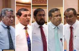 The five parliamentarians who can preside over sittings for the rest of the parliamentary term.