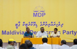 The national congress of Maldivian Democratic Party (MDP) at Alifu Alifu atoll Ukulhas-- Photo: MDP