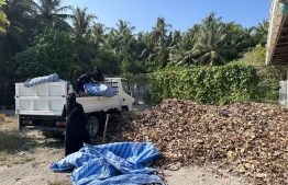 Waste disposal site of Alif Dhaalu atoll Dhigurah-- Photo: Hafsee