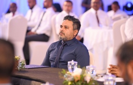 Minister of Fisheries and Ocean Resources Ahmed Shiyam attending the Fisherman's Day event on December 10, 2023: he said the government and MIFCO are working together to deliver on the pledges made by President Muizzu to the country's fishermen -- Photo: Fayaz Moosa / Mihaaru