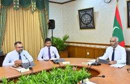 During a cabinet meeting of President Dr. Muizzu -- Photo: President's Office