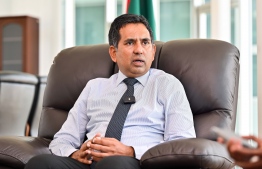 Economic Minister Mohamed Saeed in an exclusive interview with Mihaaru News: The government will give special priority to fast-track many important projects -- Photo: Fayaaz Moosa