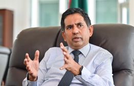 Minister of Economic Development and Trade, Mohamed Saeed. -- Photo: Fayaz Moosa / Mihaaru News