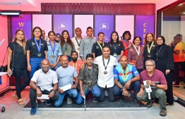 Winners of the TFG "Maldives Long Run" race -- Photo: Fayaaz Moosa