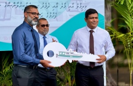 During the ceremony held to inaugurate sea ambulance services between Male' City and Vilimale'--