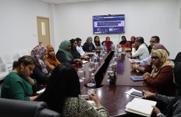 A meeting held at the Ministry of Social and Family Development to discuss hotline 1433 -- Photo: Ministry of Social and Family Development