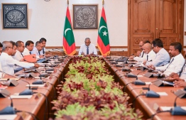 An earlier cabinet meeting.