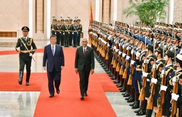 President Xi Jinping and President Dr Mohamed Muizzu.