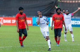 Aya, who scored New Radiant's third goal of the match.-- Photo: Mihaaru