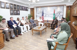 Commander of the United States Indo-Pacific Command. John Aquilino meets with Minister of Defense Mohamed Ghassan -- Photo: Defense Ministry
