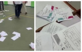 Ballots torn and thrown during the disruptions that occurred during the PPM/PNC primaries.