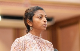MP Eva Abdulla speaking in parliament during an earlier sitting.