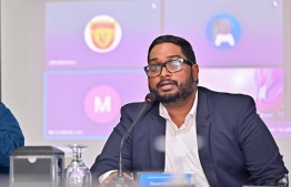 President of Football Association of Maldives (FAM), Bassam Adeel Jaleel at the Extra Ordinary Congress held on February this year.